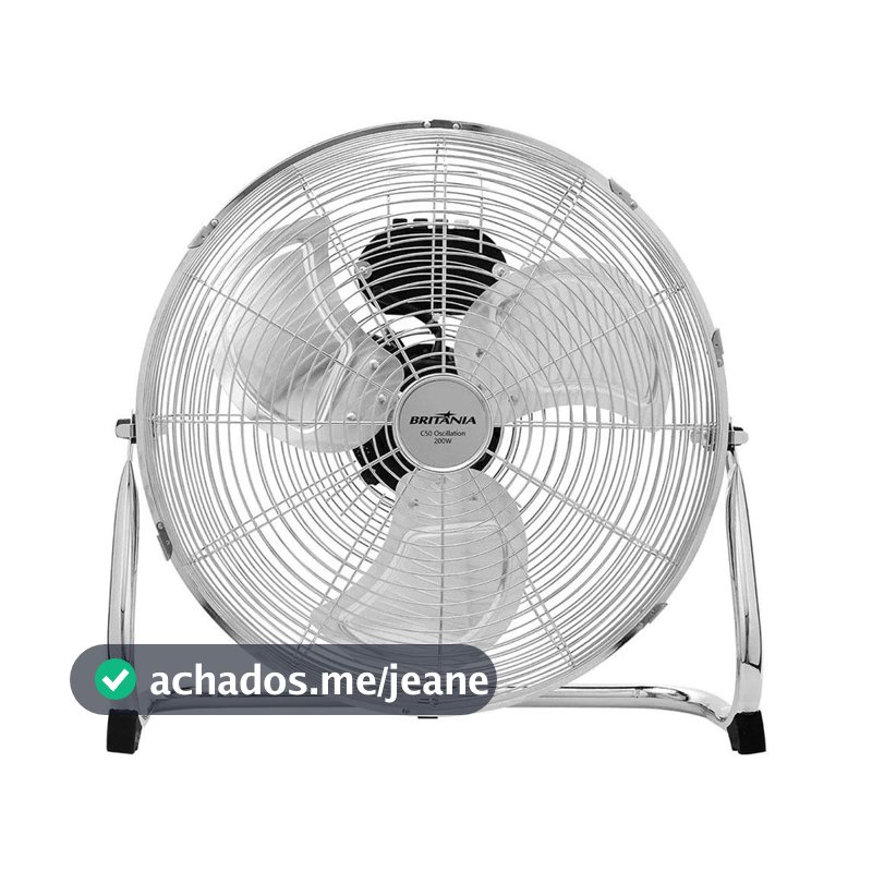 Ventilador De Mesa Britânia 3 Pás Inox 50Cm 220V