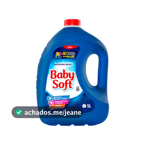 Lava Roupas Líquido Baby Soft Max Performance - Azul 5L