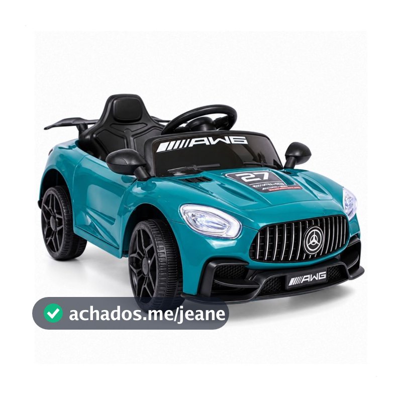 Carro Elétrico Infantil 6V Esportivo Recarregável Controle Remoto Luz LED Passeio com Segurança