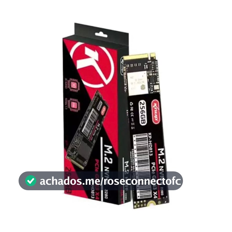 Ssd M.2 2280 Nvme 256gb Knup Kp-hd813 Para Pc E Notebook Preto