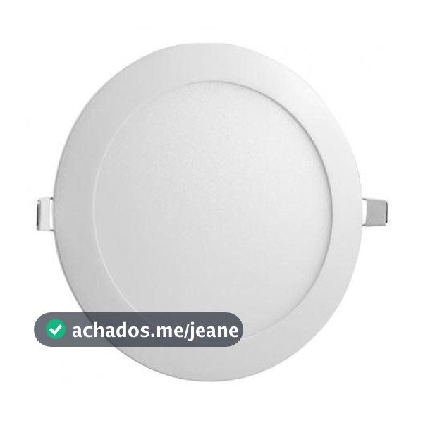 Luminária Led Embutir Redondo Slim 18W 6500K Economax