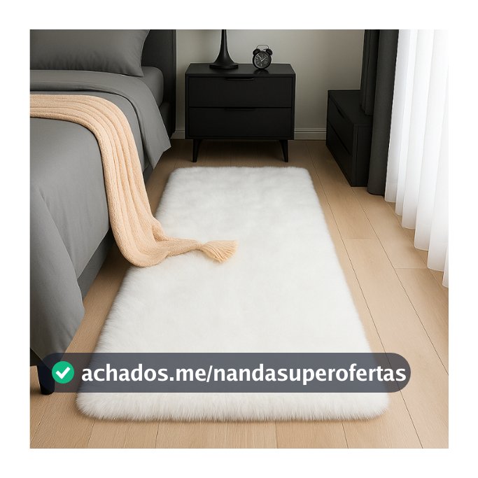Tapete Passadeira Felpudas Com Antiderrapante Várias Cores E Tamanhos