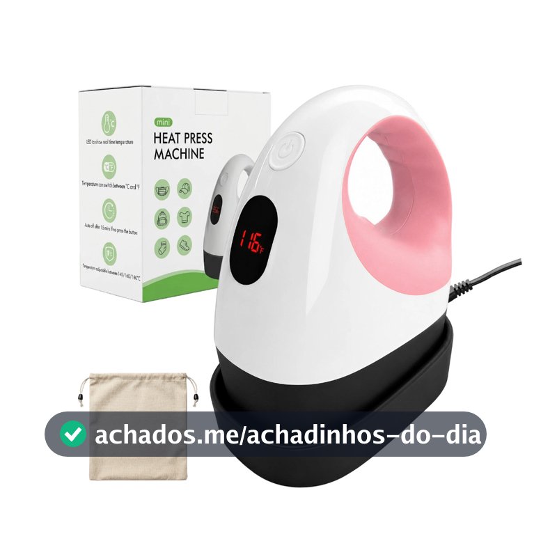 Mini Portable Heat Press Sublimation Transfer Tensão de volt duplo 110v/220V