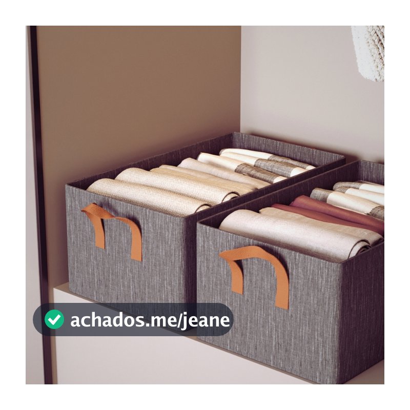 Caixa Organizadora Premium de Guarda Roupa Armazenamento Multiuso Armário