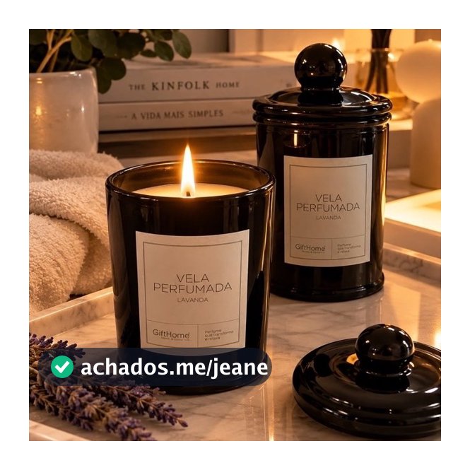 Vela Perfumada Aromática Lavanda pura sofisticação 275g