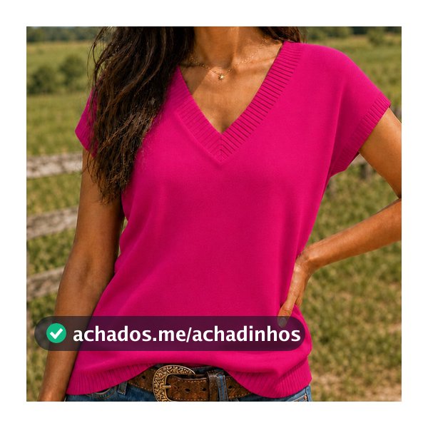 Blusa Feminina Regata Trico Colete Verão Estilosa - 100132