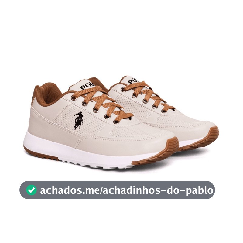 Tenis Masculino Adulto Da Polo Original Macio Confortavel  Casual Barato Na Promoção