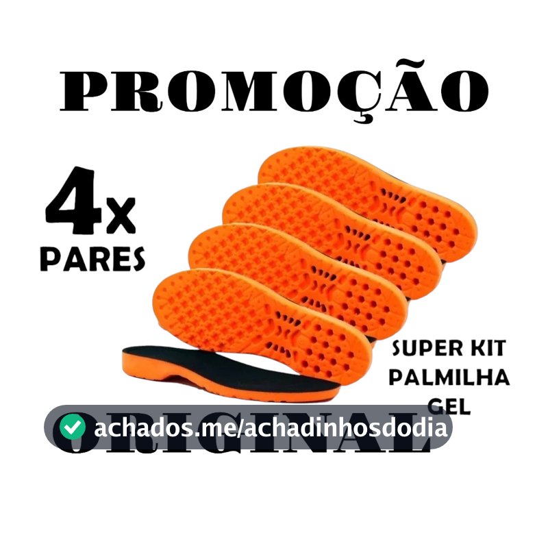 Palmilha de Gel P.u Confortável Macia Ideal Para Quem Trabalha em Pé Durante Muitas Horas