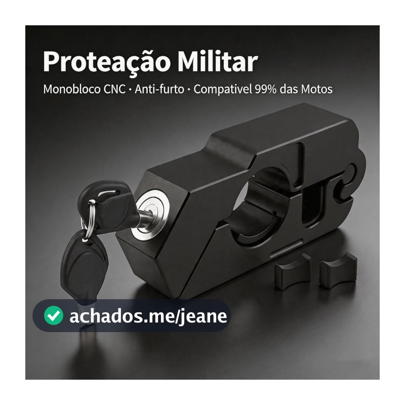 Trava De Manete Para Moto Antifurto - Bloqueio Universal De Guidão Em Liga De Aço - Resistente À Corrosão E Quebra