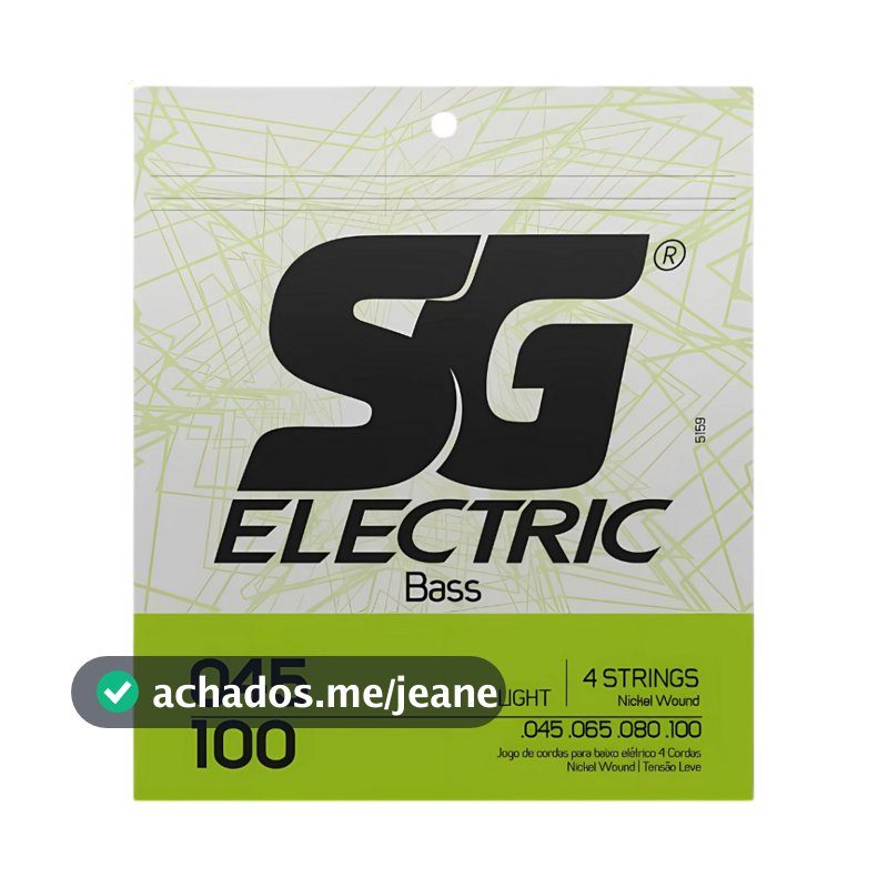 Corda para Baixo - Encordoamento Sg Para Baixo 045 Níquel 4 Cordas 0.045 0.100