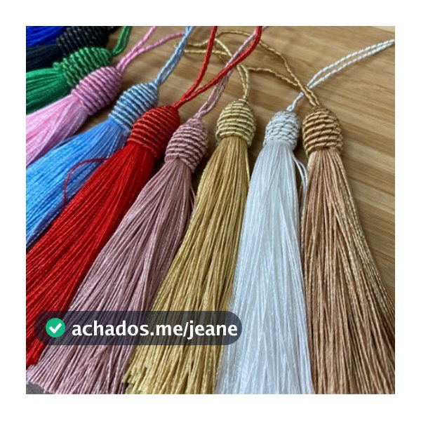 10 ou 50 Unidades Pingentes Tassel Tulipa Luxo - 9cm