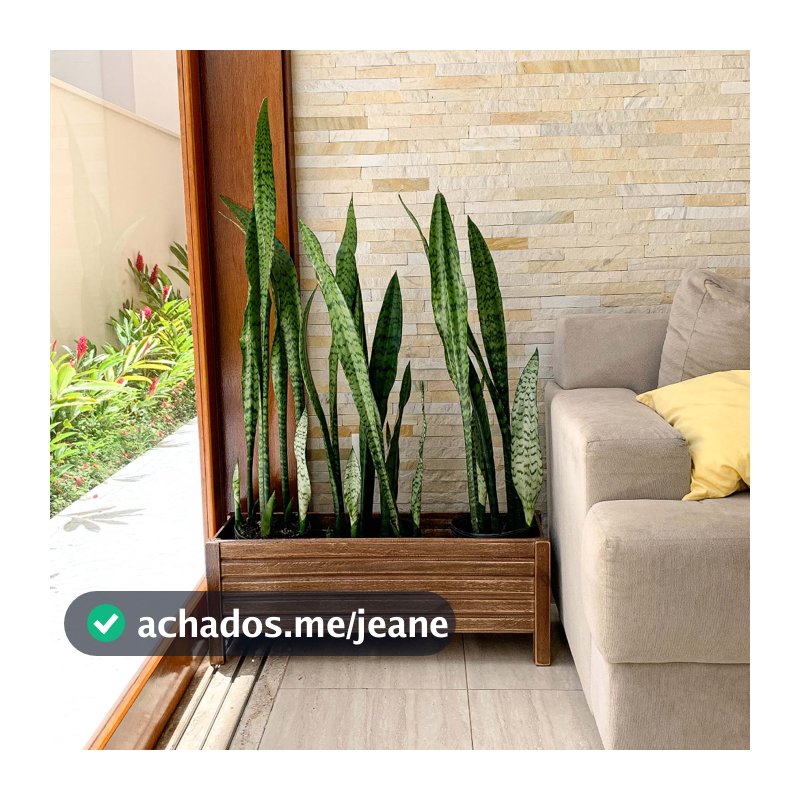 Vaso Floreira De Madeira Ripada 80cm Decorativa Grande