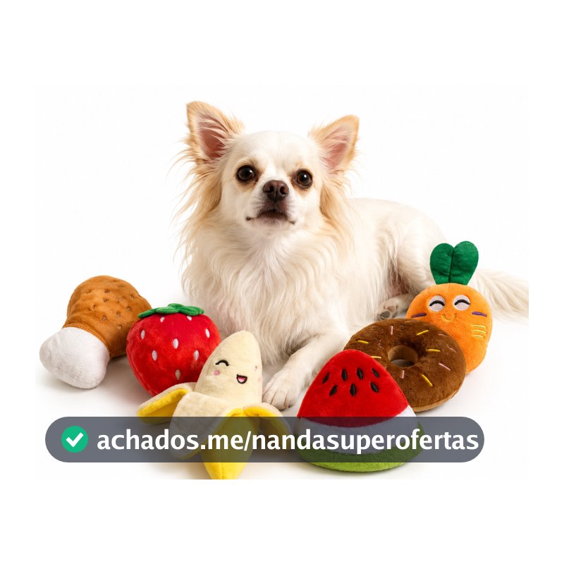 Kit  pelúcias para cachorro – Brinquedo Mordedor com Som Divertido
