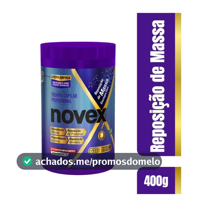 Creme de Tratamento Novex Reposição de Massa 400g