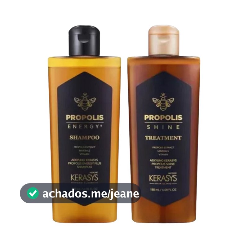 Kit Kerasys Propolis Energy Shampoo E Tratamento Shine 2x180ml