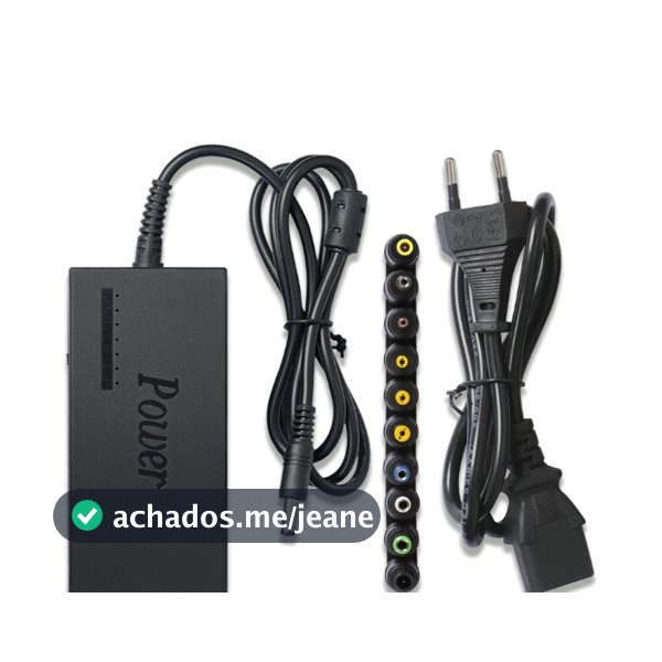 Fonte Carregador Universal Notebook Laptop computador 12v a 24v 10 Plug Compatível com 110V e 220V
