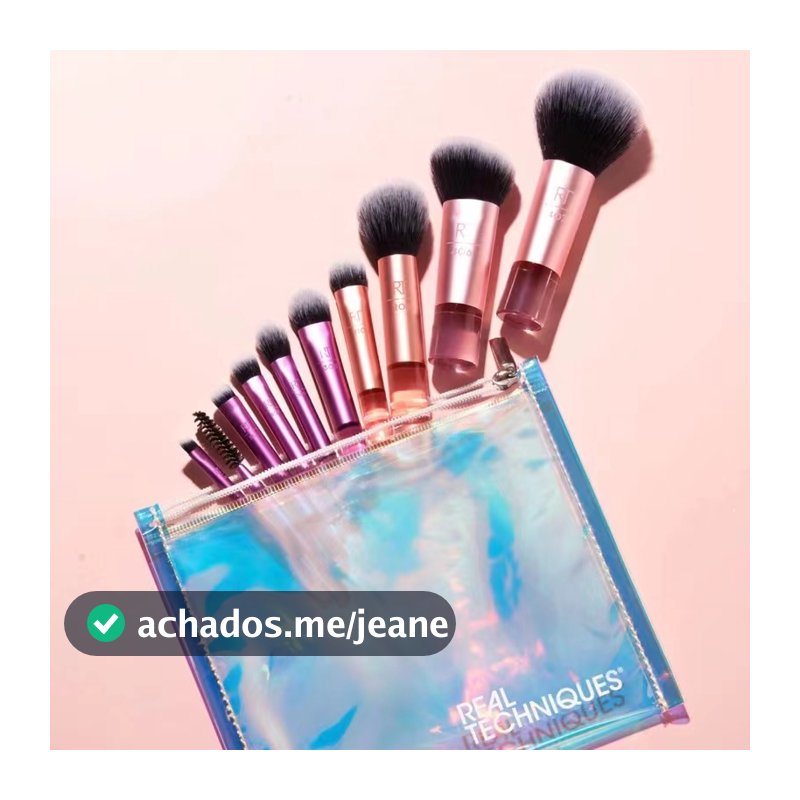 Técnicas Real 10 Pcs Maquiagem Essencial Conjunto De Escova De Bolso Portátil Blush Foundation Shadow Highlihgter