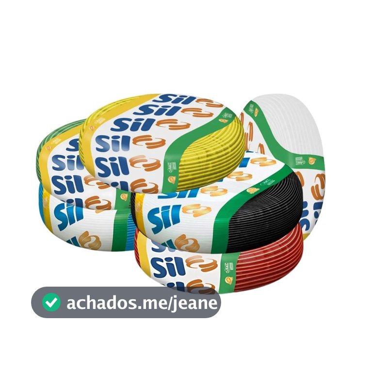 Cabo Fio Flexível 2,5mm - 750v 100m Sil (Cores)