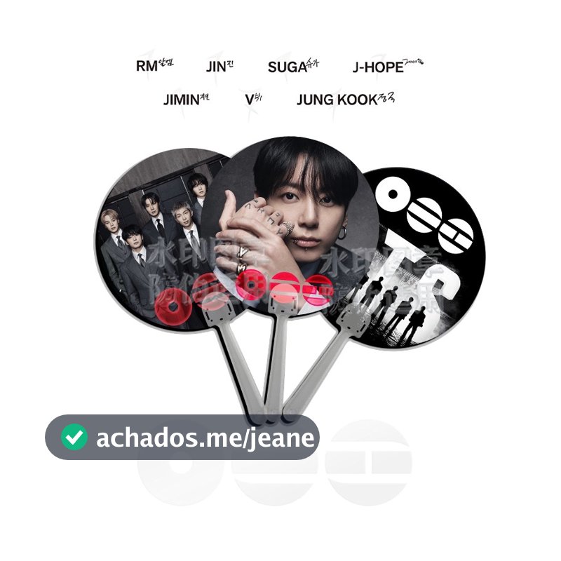 K-POP BTS BANGTAN BOYS Quinto Álbum " ARIRANG " FAN Concert Backup Periférico JUNGKOOK PVC Ventilador De Mão