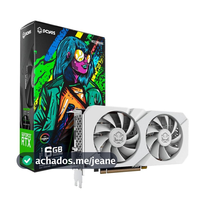 Placa de Vídeo Gpu Nvidia Geforce Rtx 3050 6gb Gddr6 96bit Branco Projeto Edge - Pvrtx30506wtpe