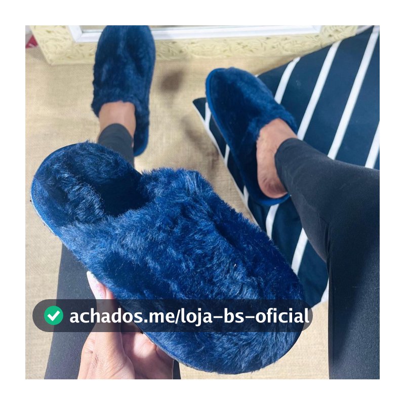 Pantufa de Pelúcia Unissex Inverno Chinelo Quarto Quentinho Antiderrapante