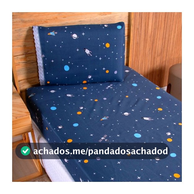 Jogo de Lençol Solteiro 02 Peças Estampas Variadas 100% Poliéster