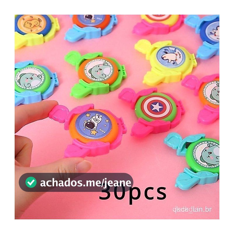 30pcs Lançador Frisbee Mini Giratório Toy Kindergarten Pequeno Presente