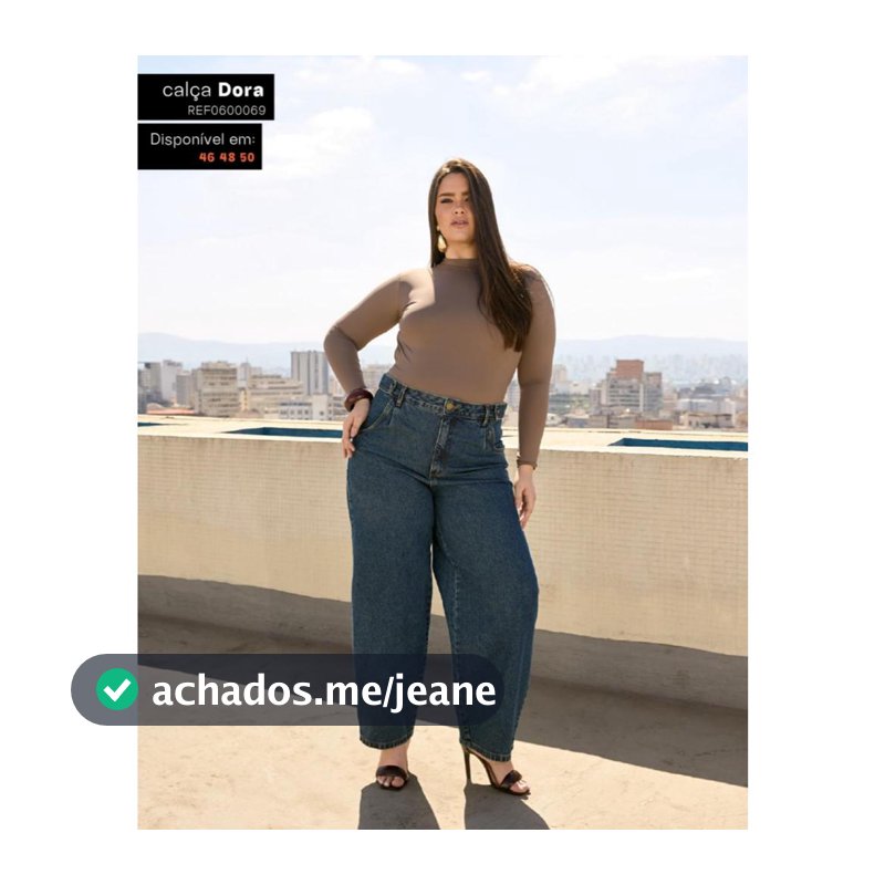 Calça Dora Plus Azul escuro CALÇA PLU SIZE JEANS ORIGINAL CALÇA FEMININA