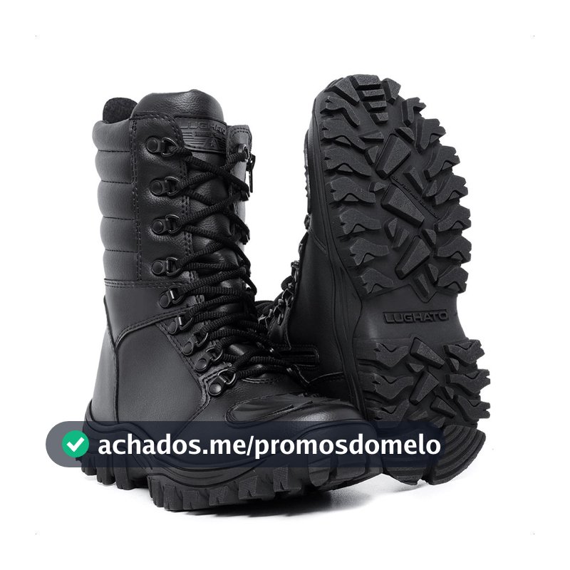Coturno Militar Lughato Oficial numeração especial do 34 ao 45 imperdível