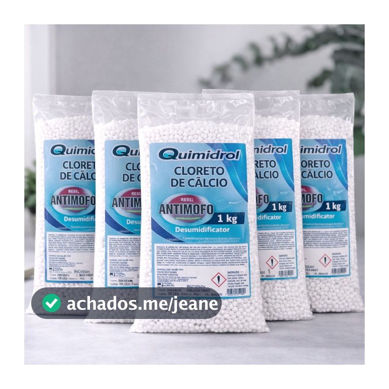 Cloreto de Cálcio Bolinhas Anti Mofo Quimidrol 5kg 4kg 3kg 2kg 1kg