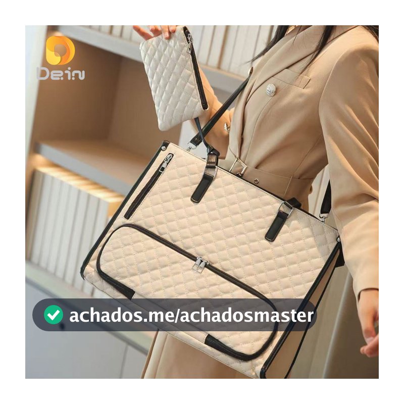 Bolsa Feminina Térmica 2 em 1 para Laptop 15.6'' e Marmita Grande Capacidade