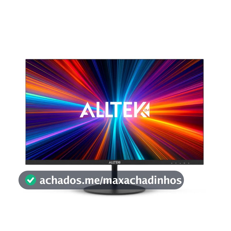 Monitor Alltek 21,5" FHD, Tela Ultrafina, Painel VA, 100 HZ, 5MS, HDMI, VGA - ATK-215 Z Preto