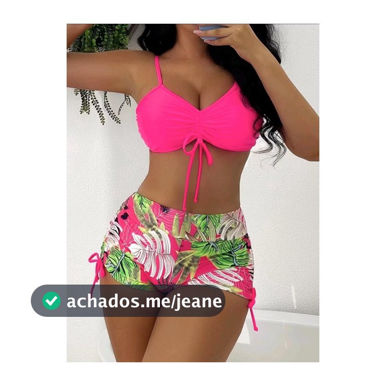novo estilo impresso plissado corda dupla alça de ombro multicolorido biquíni dividido feminino