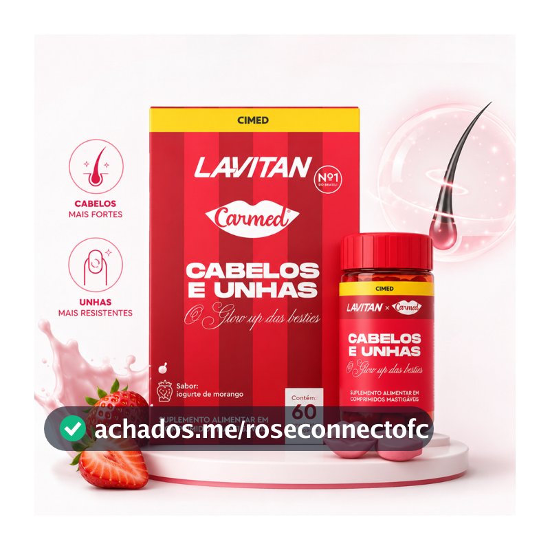Lavitan Carmed Cabelos E Unhas 60cps | Vitamina Mastigável