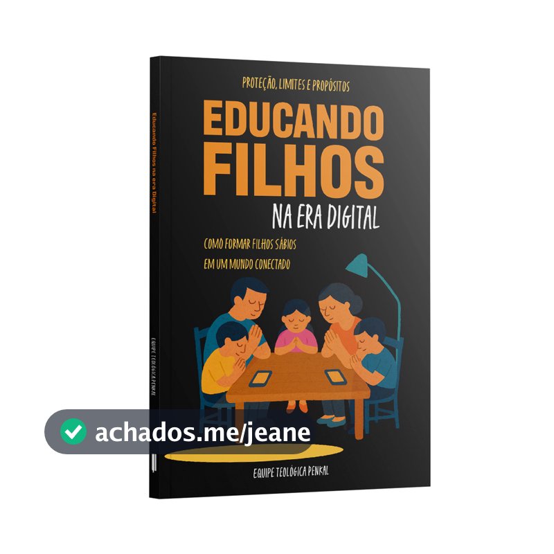 Livro Educando Filhos na Era Digital | Equipe teológica Penkal | Ansiedade E Fé | Família Cristã | Vida Cristã