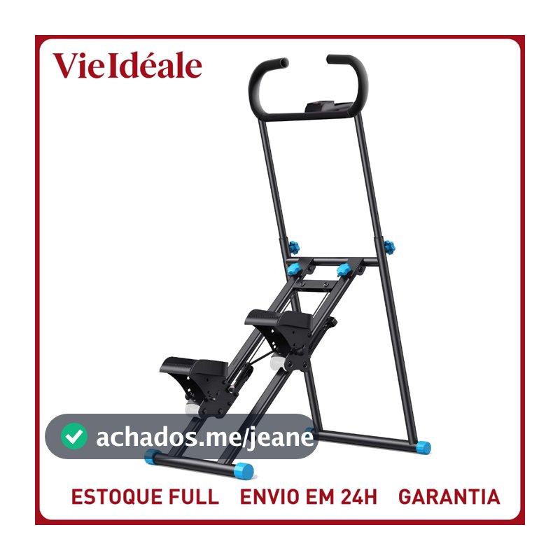Simulador De Caminhada Aparelho De Ginástica Dobrável 120kg C/ Visor LCD Treino Em Casa