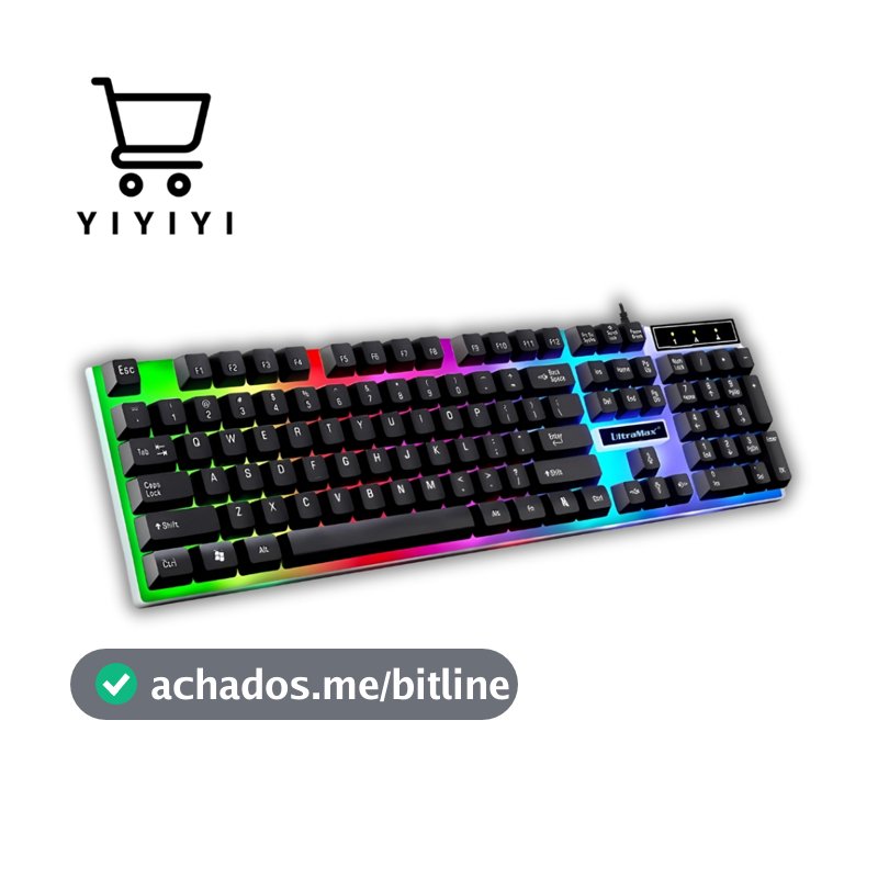 Teclado Gamer Semi-mecânico Rgb Anti-ghosting