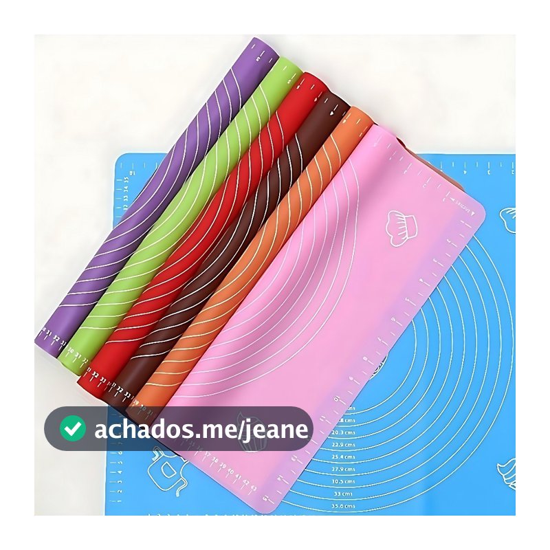 Tapete De Silicone Antiaderente Culinário 40X50CM Para Abrir Massa Confeitaria