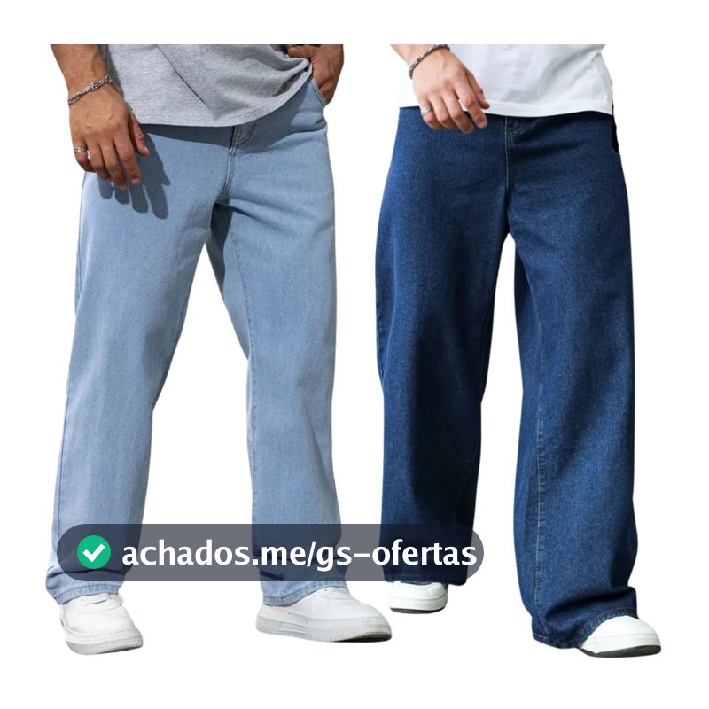 Kit 3 Calça jeans Masculina balão dazzling boca larga estilo skateVenda direta da fábrica oferta por tempo limitado