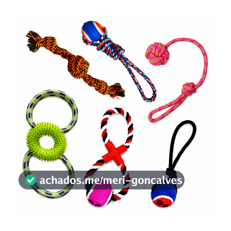 Kit 5 Brinquedos para Cachorro com Cordas Sortidas Brinquedos para Cães Pet Prime