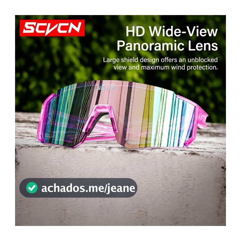 Sete Óculos de Sol UV400 para Ciclismo Masculino, Óculos de Bicicleta para Esportes ao Ar Livre de Verão, Proteção e