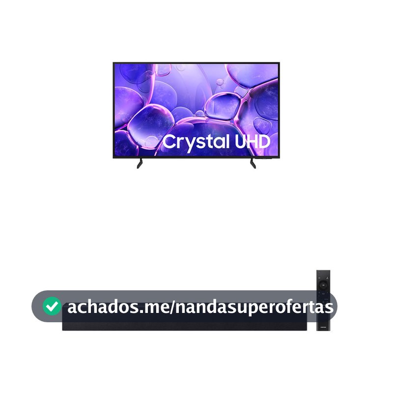 Samsung Smart TV 55" Crystal UHD 4K U8600F + Soundbar HW-B400F