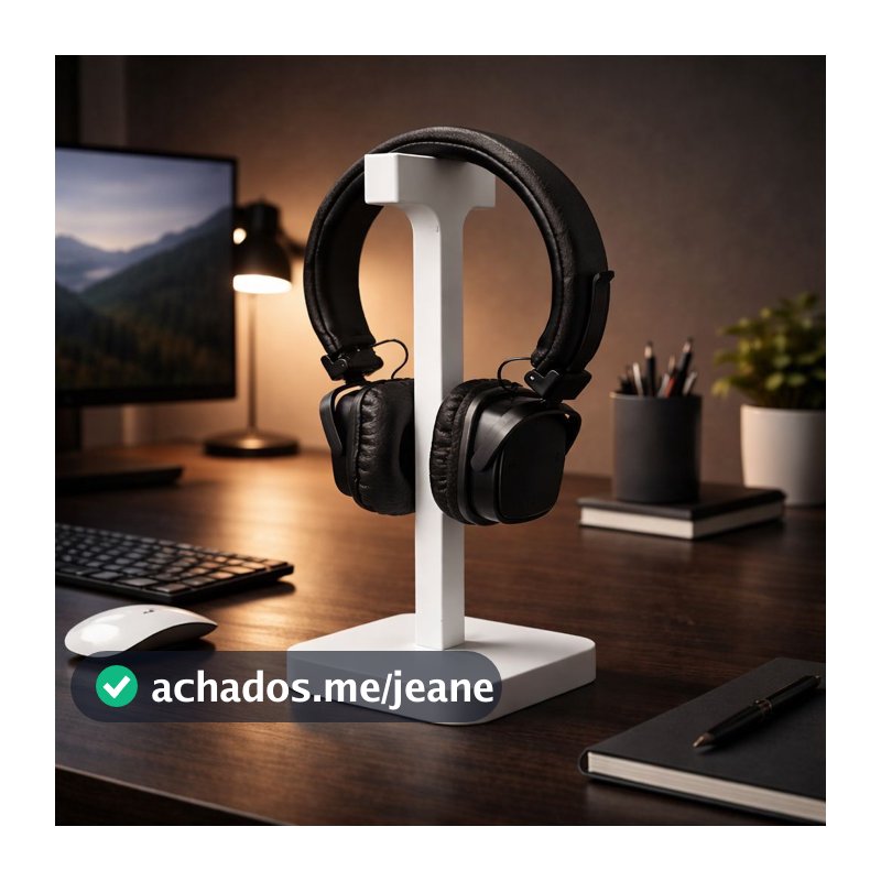 Suporte de Mesa para Headset e Fone Gamer - Estilo Minimalista Elegante e Resistente