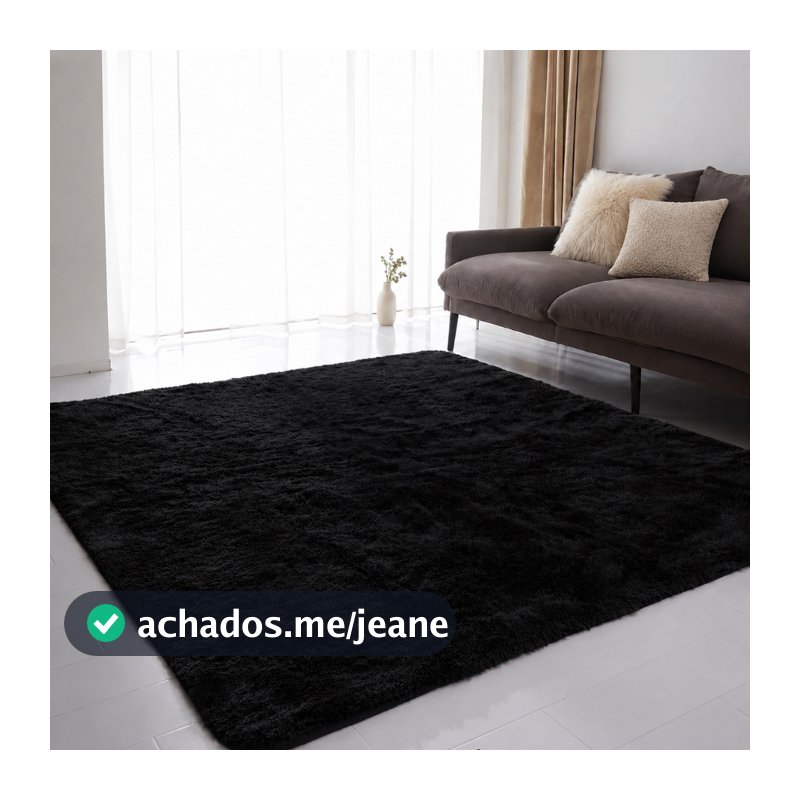 Tapete Grande 1m x 1,50m Peludo/ Felpudo Sala e Quarto