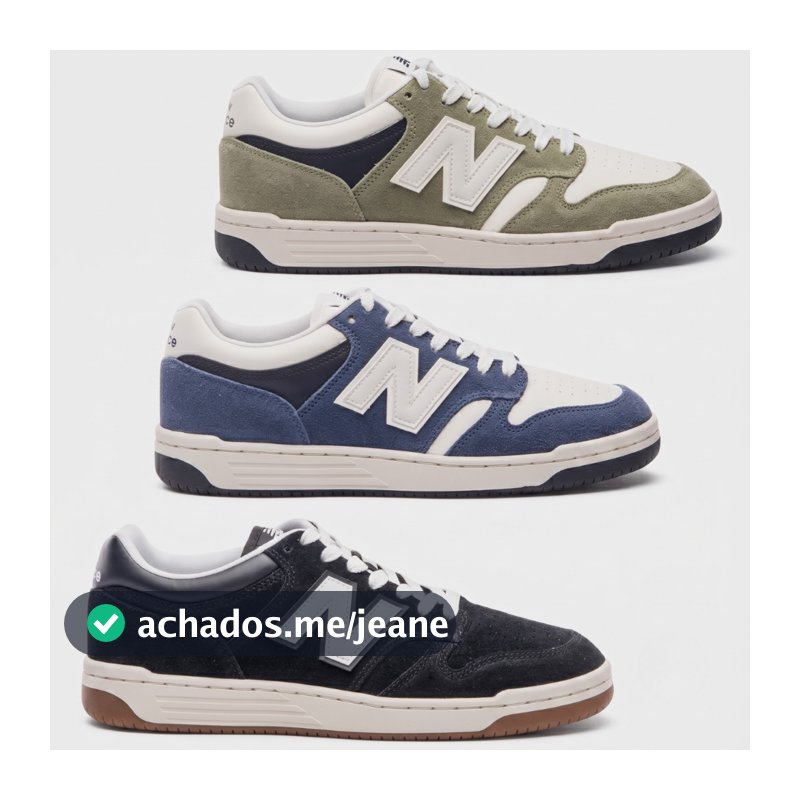 Tênis Unisex New Balance 480 Low Sola Gum Original