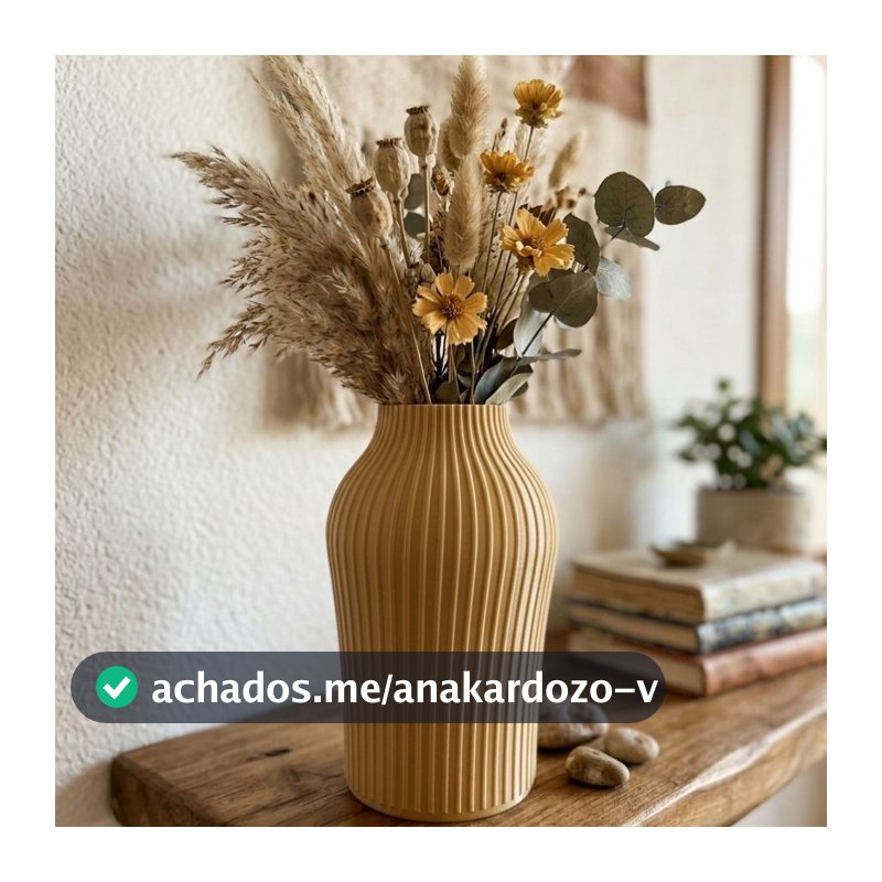 Vaso Decorativo - Romano - Dourado - 18cm - 1 unidade - Rizzo