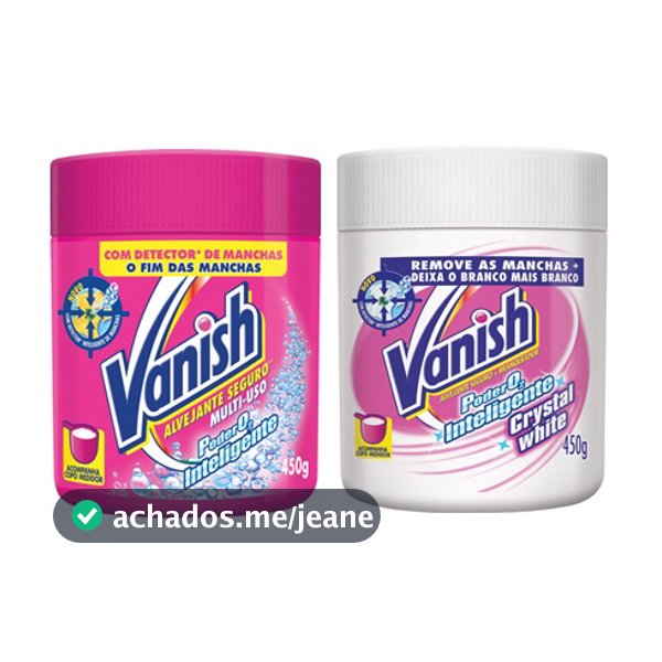Alvejante Vanish Pote 450g rosa ou branco
