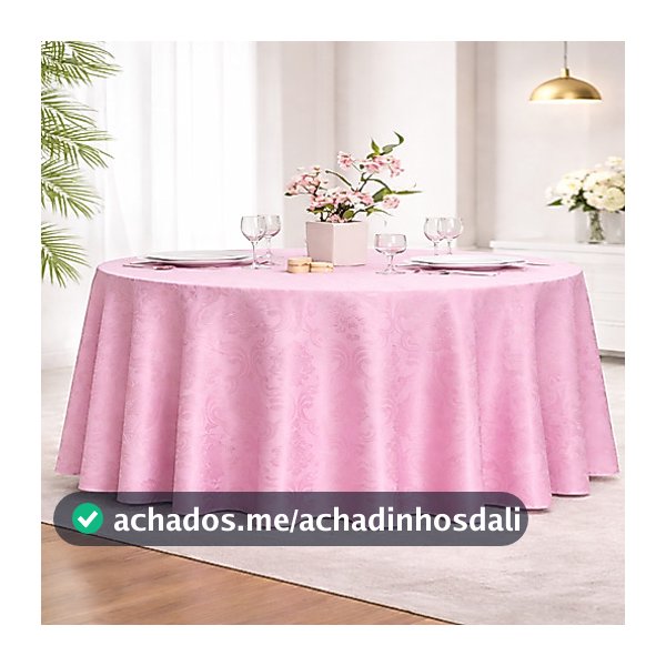 Toalha de Mesa Redonda 4, 6, 8, 10, 12 lugares Jacquard Cobre Mancha Para Sala, Festas, Buffet Luxo