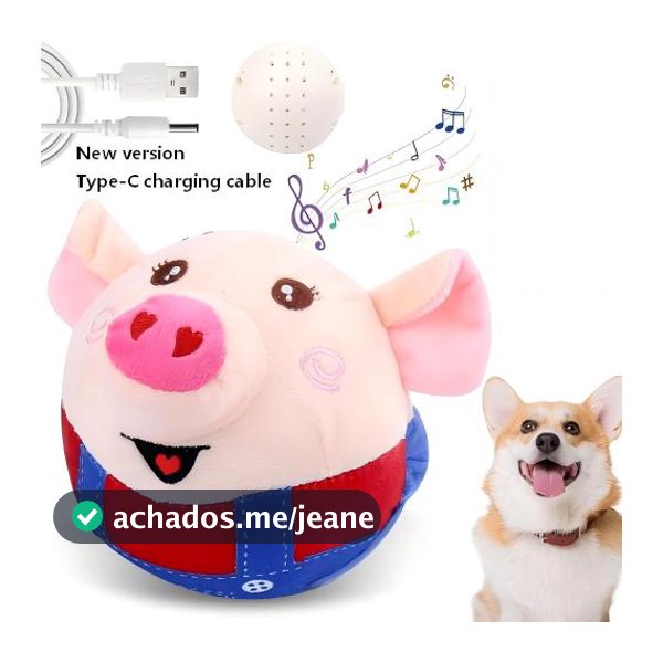 Um Brinquedo De Pelúcia Musical De Salto De Cura De Dupla Finalidade Para Animais De Estimação E Crianças Acalma A Ansie