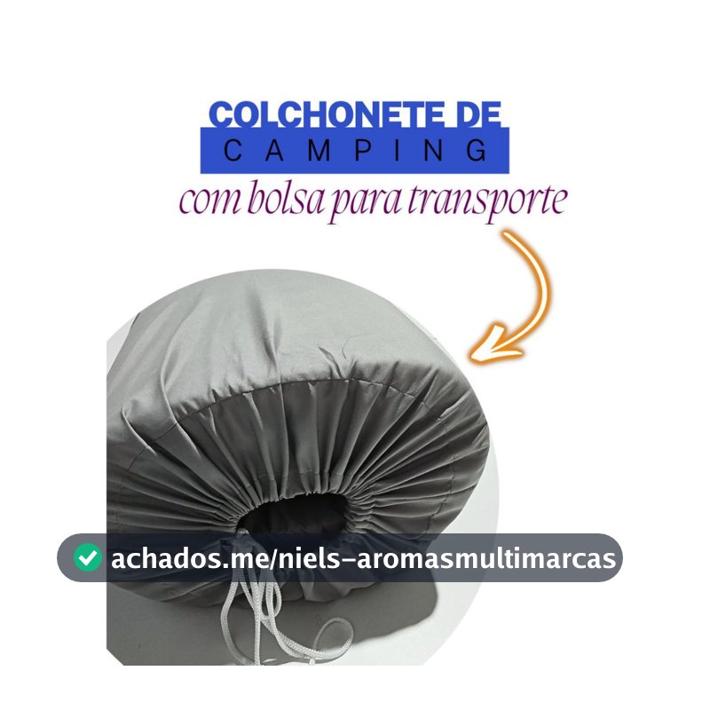 Colchonete Camping Dobravel Solteiro + Bolsa SACOLA Para Transporte